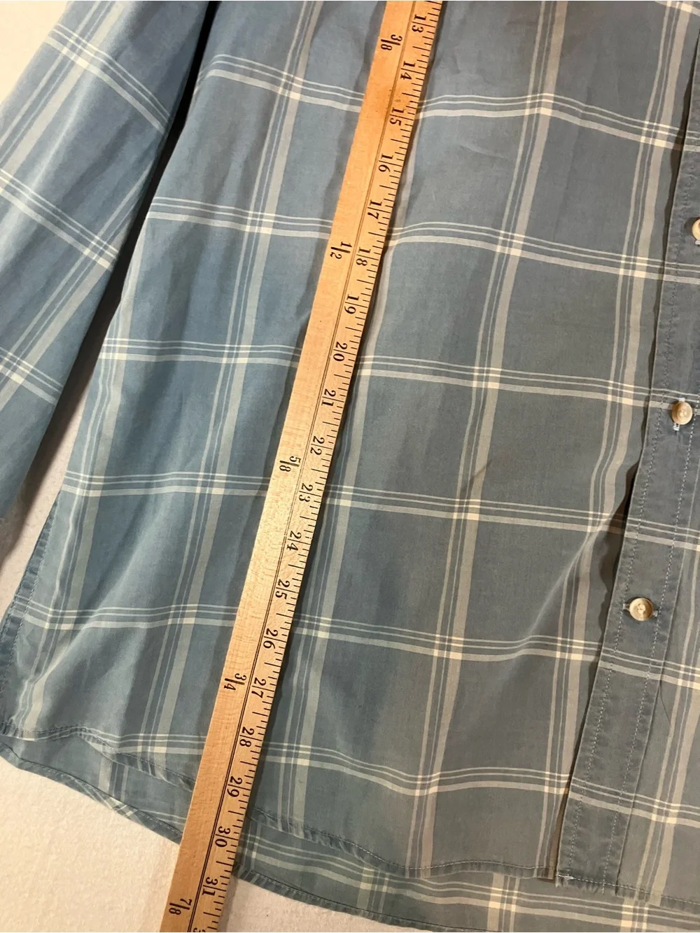 Classic Blue Plaid Button-Down Shirt - Men's xl